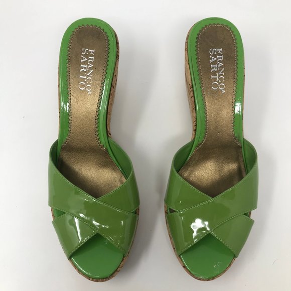 franco sarto green sandals